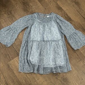 Zara Girls Flowy Dress Wide Sleeve